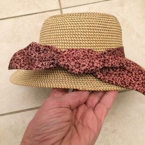 Garden hat with scarf ribbon, 100% paper